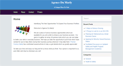 Desktop Screenshot of agencedumarly.com